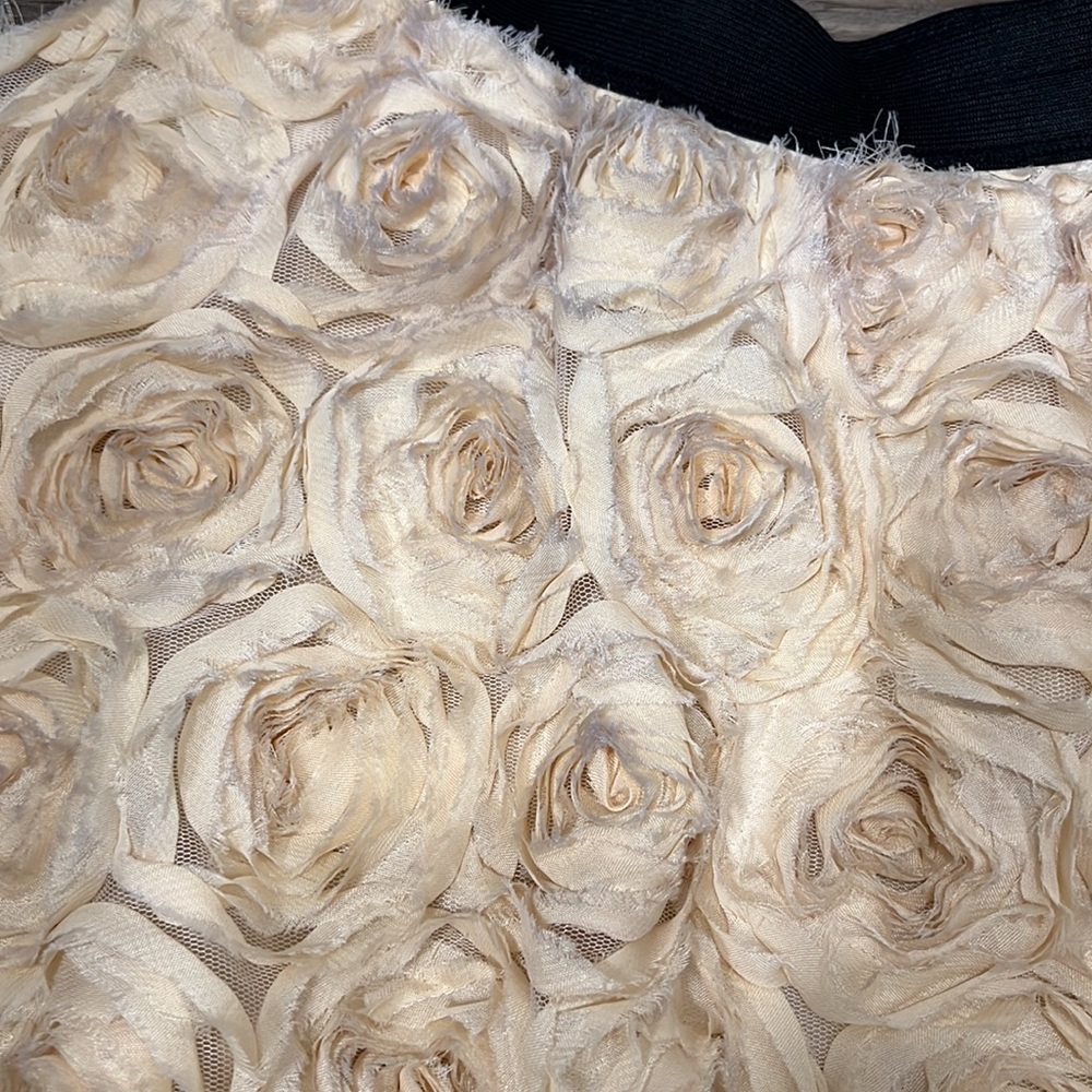 Free People Ivory Rosette Mini Skirt - GUC - Picture 3 of 10